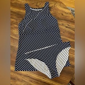 Athleta striped offshore tankini and matching bottom